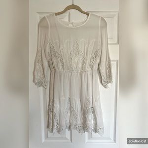 White boutique style dress